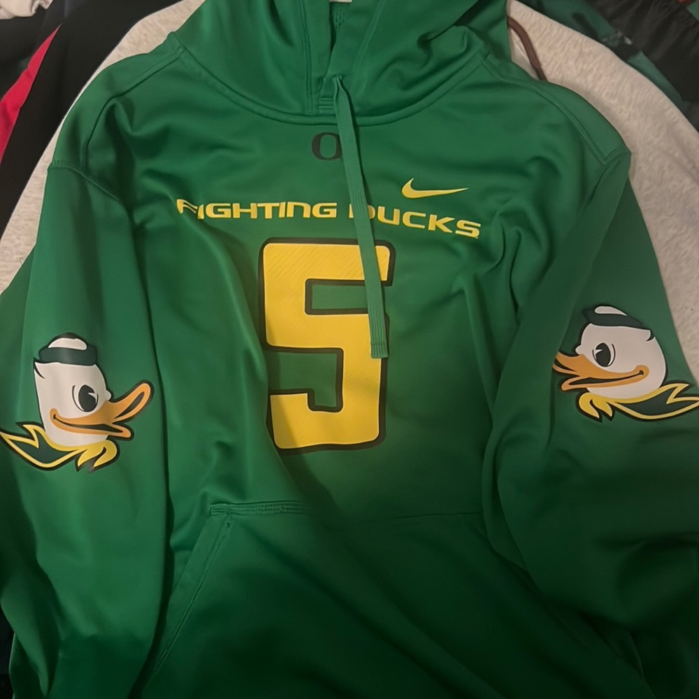 Nike therma-fit Oregon Ducks football hoodie #5